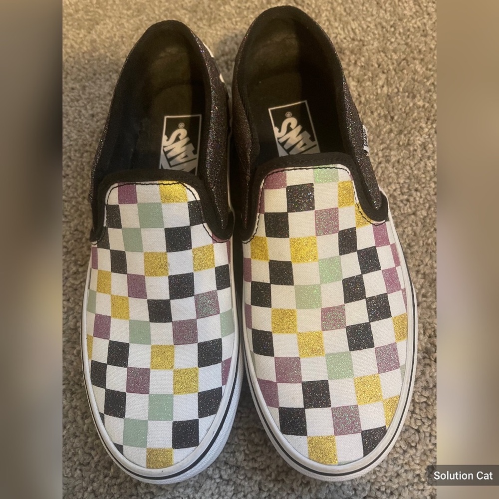 Vans multi color size 6.5 tennis shoes